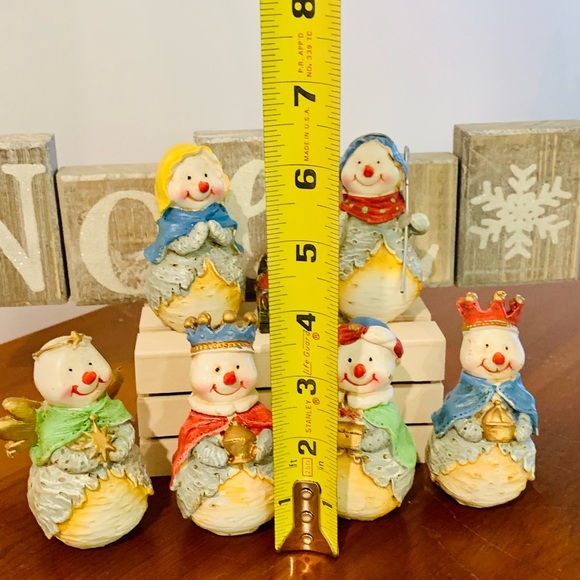 Snowman Nativity Set of 7 - Picture 10 of 10
